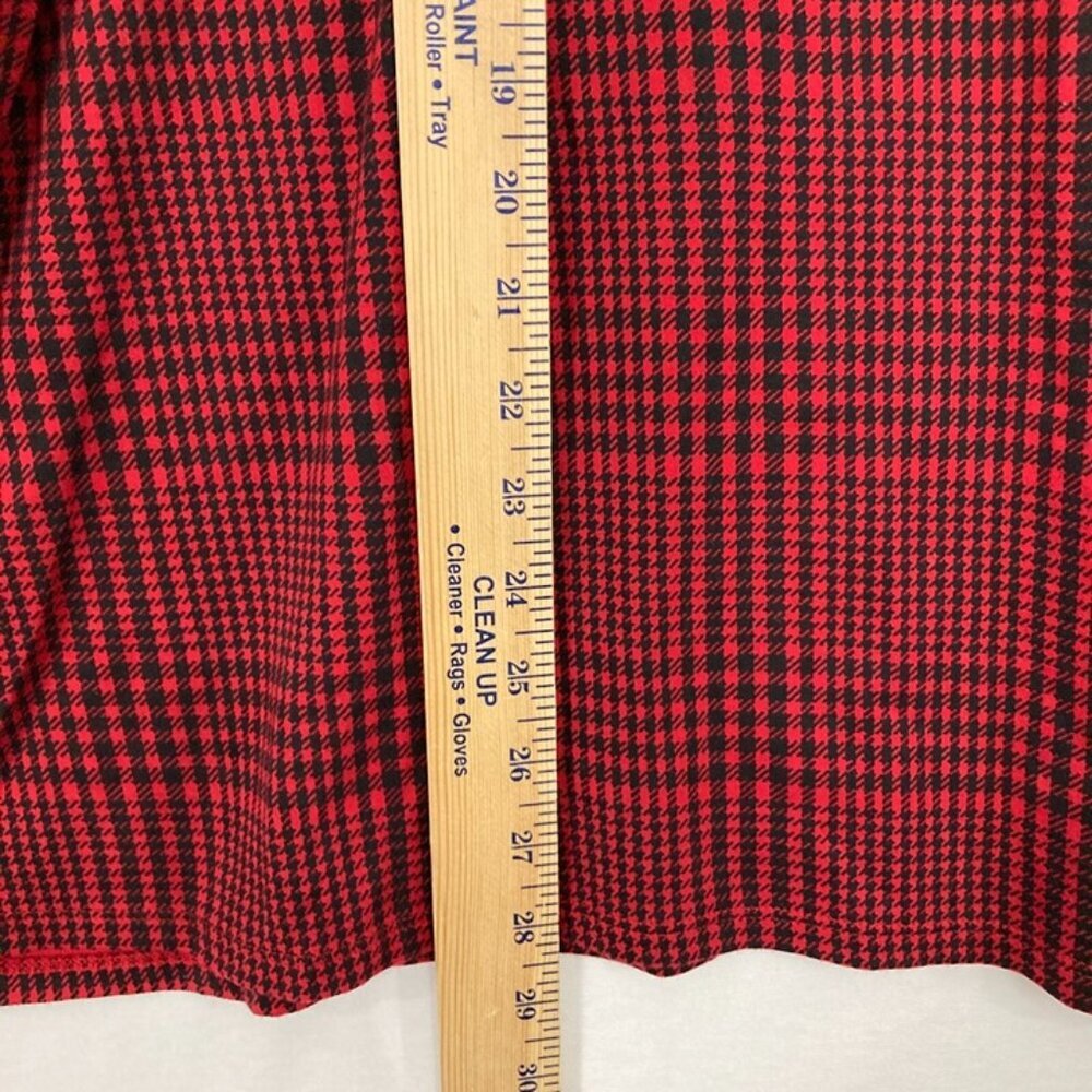 J. Jill size XL Petite Red Black‎ Houndstooth Simply Supima Stretch Tunic - Picture 6 of 10